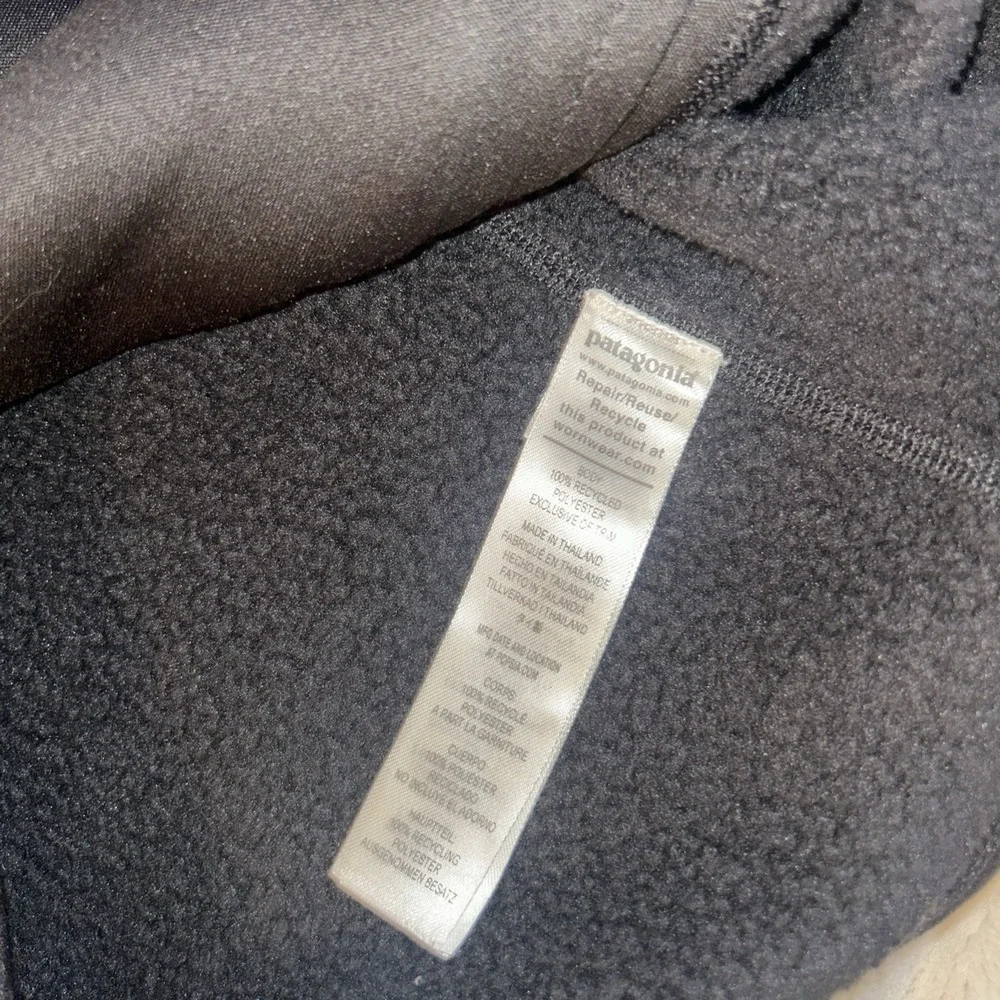 Patagonia Better Sweater Jacket XL Black Full Zip Hiker Trail Fleece Preppy Mens - Picture 4 of 6